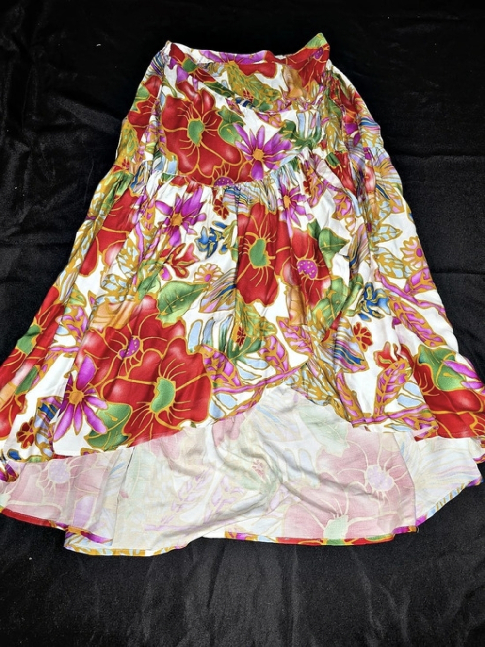 Cynthia Rowley Floral Maxi Skirt Size Large